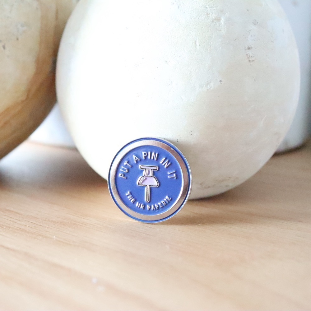 The HR Paperie Enamel Pin Collection - Put A Pin In It